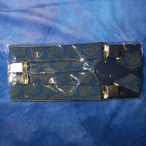 Paisley clip on suspenders